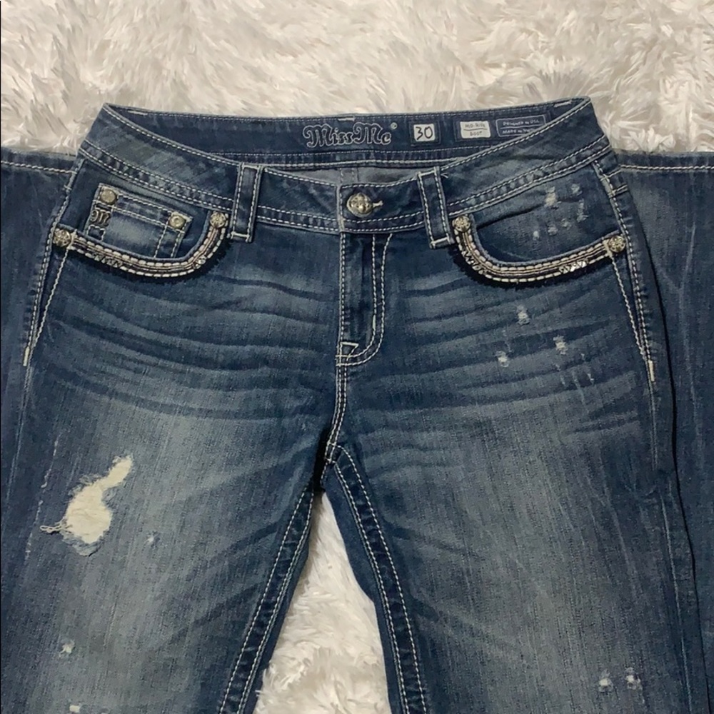 Miss Me Mid-Rise Boot Cut Jeans